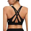 image:imageRUNNING GIRL Sports Bras for Women High Support Adjustable Straps High Impact Sports Bras with Sewn in Pads Running BraBlack