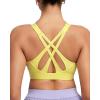 image:imageRUNNING GIRL Sports Bras for Women High Support Adjustable Straps High Impact Sports Bras with Sewn in Pads Running BraBright Yellow