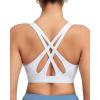 image:imageRUNNING GIRL Sports Bras for Women High Support Adjustable Straps High Impact Sports Bras with Sewn in Pads Running BraWhite