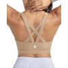 image:imageRUNNING GIRL Sports Bras for WomenPadded Strappy Sports Bras CrissCross Back Medium Support Sports Bras with Removable CupsBnude