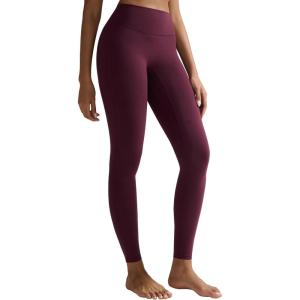 image:imageRUNNING GIRL No Front Seam Leggings for Women 25 Inseam High Waisted Seamless Buttery Soft Yoga PantsMaroon