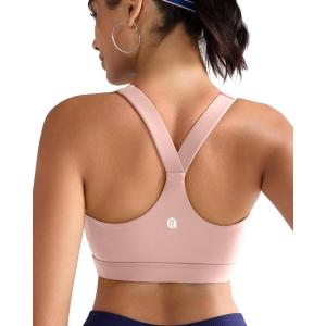 image:imageRUNNING GIRL Sports Bras for Women Molded Cup High Impact Sports Bra Workout Bras for Women High Support RacerbackAflush Pink