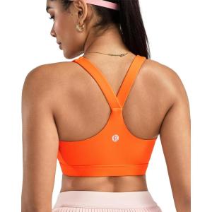 image:imageRUNNING GIRL Sports Bras for Women Molded Cup High Impact Sports Bra Workout Bras for Women High Support RacerbackAorange