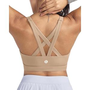image:imageRUNNING GIRL Sports Bras for WomenPadded Strappy Sports Bras CrissCross Back Medium Support Sports Bras with Removable CupsBnude