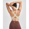 image:imageRUNNING GIRL High Impact Sports Bras for Women High Support Molded Cups Adjustable Straps Sports Bra with Sewn in PadsBeige