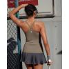 image:imageRUNNING GIRL Tank Top with Built in Bra for WomenCompression Shirts Racerback Workout Yoga TopsBrown