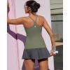 image:imageRUNNING GIRL Tank Top with Built in Bra for WomenCompression Shirts Racerback Workout Yoga TopsGreen