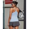 image:imageRUNNING GIRL Tank Top with Built in Bra for WomenCompression Shirts Racerback Workout Yoga TopsLight Blue