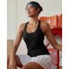 image:imageRUNNING GIRL Womens Workout Tank Tops with Built in BraCrisscross Back Padded Athletic Compression Shirts Yoga TopsBlack
