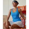 image:imageRUNNING GIRL Womens Workout Tank Tops with Built in BraCrisscross Back Padded Athletic Compression Shirts Yoga TopsBright Blue