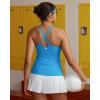 image:imageRUNNING GIRL Womens Workout Tank Tops with Built in BraCrisscross Back Padded Athletic Compression Shirts Yoga TopsBright Blue