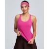 image:imageRUNNING GIRL Womens Workout Tank Tops with Built in BraCrisscross Back Padded Athletic Compression Shirts Yoga TopsMagenta