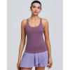 image:imageRUNNING GIRL Womens Workout Tank Tops with Built in BraCrisscross Back Padded Athletic Compression Shirts Yoga TopsPurple Gray