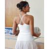 image:imageRUNNING GIRL Womens Workout Tank Tops with Built in BraCrisscross Back Padded Athletic Compression Shirts Yoga TopsWhite