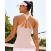 image:imageRUNNING GIRL Workout Tank Tops with Built in Bras for WomenCompression Shirt Strappy Back Athletic Yoga TopsDflush Pink