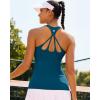 image:imageRUNNING GIRL Workout Tank Tops with Built in Bras for WomenCompression Shirt Strappy Back Athletic Yoga TopsDnavy