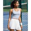image:imageRUNNING GIRL Workout Tank Tops with Built in Bras for WomenCompression Shirt Strappy Back Athletic Yoga TopsYicy Grey