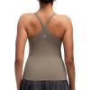 image:imageRUNNING GIRL Tank Top with Built in Bra for WomenCompression Shirts Racerback Workout Yoga TopsBrown