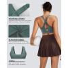 image:imageRUNNING GIRL Adjustable Straps High Impact Sports Bra for WomenHigh Support Workout Sports Bras with Sewn in PadsAash Green