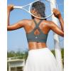 image:imageRUNNING GIRL Adjustable Straps High Impact Sports Bra for WomenHigh Support Workout Sports Bras with Sewn in PadsAash Green
