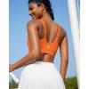 image:imageRUNNING GIRL Adjustable Straps High Impact Sports Bra for WomenHigh Support Workout Sports Bras with Sewn in PadsAorange