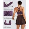 image:imageRUNNING GIRL Adjustable Straps High Impact Sports Bra for WomenHigh Support Workout Sports Bras with Sewn in PadsApurple
