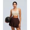 image:imageRUNNING GIRL High Impact Sports Bras for Women High Support Running Sports Bra Moulded Cup Strappy Sports BrasMojave Tan