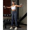image:imageRUNNING GIRL Leggings for Women 25 Inseam High Waisted Compression Buttery Soft Yoga Pants with PocketsDeep Grey