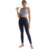 image:imageRUNNING GIRL Leggings for Women 25 Inseam High Waisted Compression Buttery Soft Yoga Pants with PocketsNavy Blue