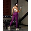 image:imageRUNNING GIRL Leggings for Women 25 Inseam High Waisted Compression Buttery Soft Yoga Pants with PocketsPlum