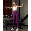 image:imageRUNNING GIRL Leggings for Women 25 Inseam High Waisted Compression Buttery Soft Yoga Pants with PocketsPlum