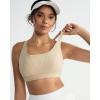 image:imageRUNNING GIRL Sports Bra for Women High Support Molded Cup High Impact Sports Bras with Sewn in Pads Strappy Running BraNude