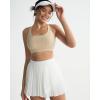 image:imageRUNNING GIRL Sports Bra for Women High Support Molded Cup High Impact Sports Bras with Sewn in Pads Strappy Running BraNude