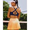 image:imageRUNNING GIRL Sports Bra for Women High SupportMolded Cup High Impact Sports Bras with Sewn in PadsAnavy Blue