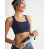 image:imageRUNNING GIRL Sports Bras for Women High Support Adjustable Straps High Impact Sports Bras with Sewn in Pads Workout BraNavy Blue