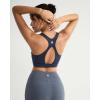 image:imageRUNNING GIRL Sports Bras for Women High Support Adjustable Straps High Impact Sports Bras with Sewn in Pads Workout BraNavy Blue
