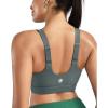 image:imageRUNNING GIRL Adjustable Straps High Impact Sports Bra for WomenHigh Support Workout Sports Bras with Sewn in PadsAash Green