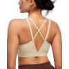 image:imageRUNNING GIRL High Impact Sports Bras for Women High Support Running Sports Bra Moulded Cup Strappy Sports BrasMojave Tan