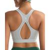 image:imageRUNNING GIRL Sports Bras for Women High Support Adjustable Straps High Impact Sports Bras with Sewn in Pads Workout BraGrey