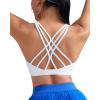 image:imageRUNNING GIRL Sports Bras for Women High Support Molded Cup High Impact Sports Bras with Sewn in Pads Workout Yoga BraBwhite