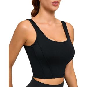 image:imageRUNNING GIRL Sports Bras for Women High Support Longline Sports Bra High Impact Workout Tank Tops Yoga Bra with Built in Bras
