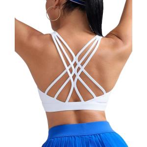image:imageRUNNING GIRL Sports Bras for Women High Support Molded Cup High Impact Sports Bras with Sewn in Pads Workout Yoga BraBwhite