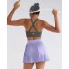 image:imageRUNNING GIRL Sports Bra for WomenMolded Cup Strappy Running High Impact Sports Bra with Sewn in PadsDark Grey