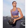 image:imageRUNNING GIRL Sports Bra for WomenMolded Cup Strappy Running High Impact Sports Bra with Sewn in PadsDusty Lavender