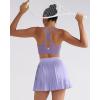 image:imageRUNNING GIRL Sports Bra for WomenMolded Cup Strappy Running High Impact Sports Bra with Sewn in PadsDusty Lavender