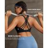 image:imageRUNNING GIRL High Impact Sports Bras for WomenCrisscross Back Adjustable Straps Bra with Hook Closure Workout Supportive BraAblack
