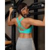 image:imageRUNNING GIRL High Impact Sports Bras for WomenCrisscross Back Adjustable Straps Bra with Hook Closure Workout Supportive BraAbright Green