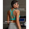 image:imageRUNNING GIRL High Impact Sports Bras for WomenCrisscross Back Adjustable Straps Bra with Hook Closure Workout Supportive BraAbright Green
