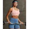 image:imageRUNNING GIRL High Impact Sports Bras for WomenCrisscross Back Adjustable Straps Bra with Hook Closure Workout Supportive BraAflush Pink