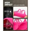 image:imageRUNNING GIRL High Impact Sports Bras for WomenCrisscross Back Adjustable Straps Bra with Hook Closure Workout Supportive BraAhot Pink